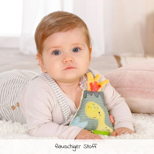 Baby Fehn Greifling mit Beißelement Vulkan - Happy Dino 2 Baby Fehn Greifling mit Beißelement Vulkan - Happy Dino – Bild 2