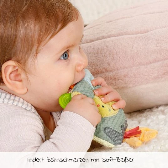 Baby Fehn Greifling mit Beißelement Vulkan - Happy Dino 3 Baby Fehn Greifling mit Beißelement Vulkan - Happy Dino – Bild 3