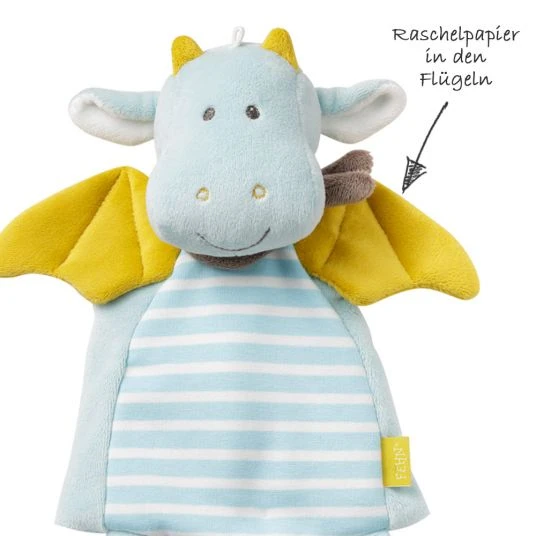 Baby Fehn Schmusetuch Deluxe Drache 30 cm - Little Castle 3 Baby Fehn Schmusetuch Deluxe Drache 30 cm - Little Castle – Bild 3