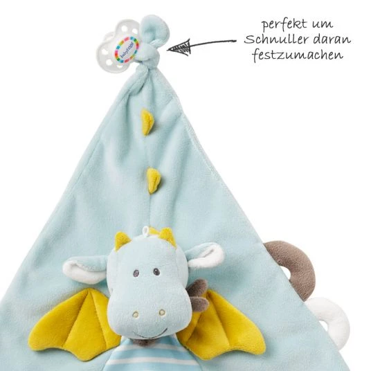Baby Fehn Schmusetuch Deluxe Drache 30 cm - Little Castle 4 Baby Fehn Schmusetuch Deluxe Drache 30 cm - Little Castle – Bild 4