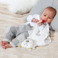 Baby Fehn Schmusetuch Deluxe NATUR aus Bio-Baumwolle - Löwe -Günstiges Babyspielzeug Geschäft baby fehn schmusetuch deluxe natur aus bio baumwolle lowe 056037 d2