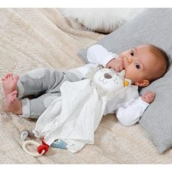 Baby Fehn Schmusetuch Deluxe NATUR aus Bio-Baumwolle - Löwe -Günstiges Babyspielzeug Geschäft baby fehn schmusetuch deluxe natur aus bio baumwolle lowe 056037 d5