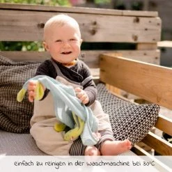 Baby Fehn Schmusetuch Dino - Happy Dino -Günstiges Babyspielzeug Geschäft baby fehn schmusetuch dino happy dino 51032 d2