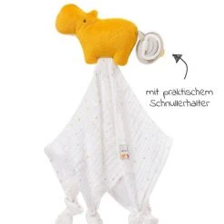 Baby Fehn Schmusetuch NATUR aus Bio-Baumwolle - Nilpferd -Günstiges Babyspielzeug Geschäft baby fehn schmusetuch natur aus bio baumwolle nilpferd 056051 d2