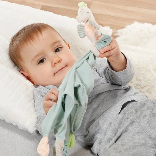 Baby Fehn Schmusetuch Seepferd 42 cm - Meereskinder 3 Baby Fehn Schmusetuch Seepferd 42 cm - Meereskinder – Bild 3