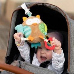 Baby Fehn Spieltier zum Aufhängen / Activity-Greifling Sleeping Forest - Eule -Günstiges Babyspielzeug Geschäft baby fehn spieltier zum aufhangen activity greifling sleeping forest eule 071160 d4