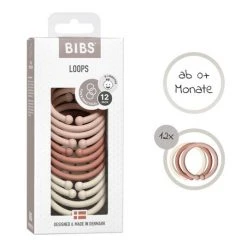 Bibs Kinderwagenkette - Loops 12er Pack - Blush / Woodchuck / Ivory -Günstiges Babyspielzeug Geschäft bibs kinderwagenkette loops 12er pack blush woodchuck ivory 900239 d2