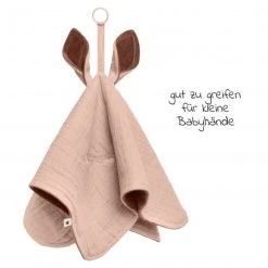 Bibs Schmusetuch mit Känguru-Ohren und Schnullerbefestigung - Blush -Günstiges Babyspielzeug Geschäft bibs schmusetuch mit kanguru ohren und schnullerbefestigung blush 9405244 d3