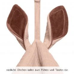 Bibs Schmusetuch mit Känguru-Ohren und Schnullerbefestigung - Blush -Günstiges Babyspielzeug Geschäft bibs schmusetuch mit kanguru ohren und schnullerbefestigung blush 9405244 d4
