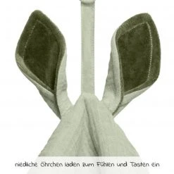 Bibs Schmusetuch mit Känguru-Ohren und Schnullerbefestigung - Sage -Günstiges Babyspielzeug Geschäft bibs schmusetuch mit kanguru ohren und schnullerbefestigung sage 9405250 d4