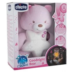 Chicco Spieluhr mit Nachtlicht Gute Nacht Bärchen - Rosa -Günstiges Babyspielzeug Geschäft chicco spieluhr mit nachtlicht gute nacht barchen rosa 00009156100000 d2