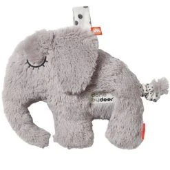Done by Deer Einschlafhilfe & Kuscheltier mit Spieluhr - Elphee - Grau