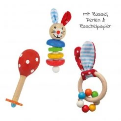 Eichhorn 3-tlg. Geschenkset - Hase -Günstiges Babyspielzeug Geschäft eichhorn 3 tlg geschenkset hase 100017045 d2