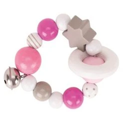 Heimess Greifling Elastik - Rosa Grau Weiß