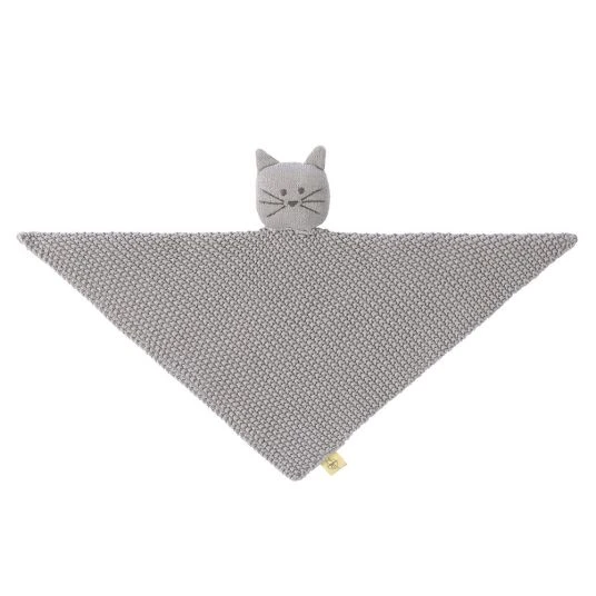 Lässig Strick-Schnuffeltuch aus Bio-Baumwolle - Little Chums Cat 2 Lässig Strick-Schnuffeltuch aus Bio-Baumwolle - Little Chums Cat – Bild 2
