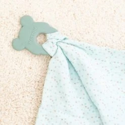 Nattou 2-tlg. Set Schmusetuch mit Silikon-Beißring - Mint -Günstiges Babyspielzeug Geschäft nattou 2 tlg set schmusetuch mit silikon beissring mint 877879 d5