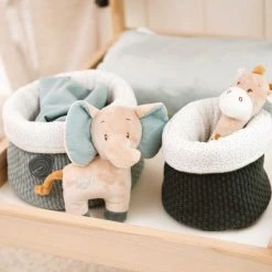 Nattou Rassel-Tier Elefant 19 cm - Luna & Axel -Günstiges Babyspielzeug Geschäft nattou rassel tier elefant 19 cm luna axel 748186 d2