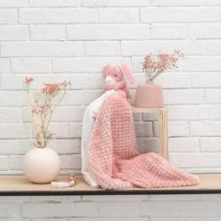 Nattou Schmusetuch XXL & Mini-Kuscheltier Hase Lapidou - Old Pink -Günstiges Babyspielzeug Geschäft nattou schmusetuch xxl mini kuscheltier hase lapidou old pink 877480 d3