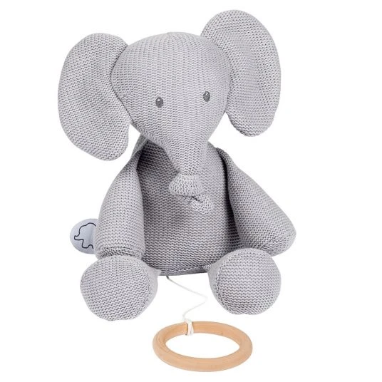 Nattou Strick-Spieluhr Elefant Tembo 28 cm 1 Nattou Strick-Spieluhr Elefant Tembo 28 cm