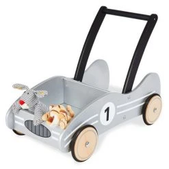 Pinolino Lauflernwagen Kimi - Birke massiv - Silber