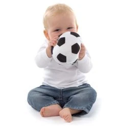 Playgro Baby-Stoffball mit Rassel - Mein erster Fußball -Günstiges Babyspielzeug Geschäft playgro baby stoffball mit rassel mein erster fussball 40043 d2