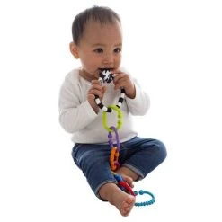 Playgro Beißring-Rasselkette Zebra 9-teilig -Günstiges Babyspielzeug Geschäft playgro beissring rasselkette zebra 9 teilig 40141 d2