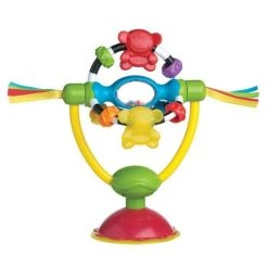 Playgro Hochstuhl-Spielzeug mit Saugfuß - Drehrassel