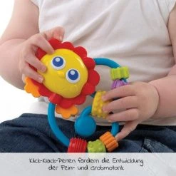Playgro Rassel / Beißring Curly Critter - Löwe -Günstiges Babyspielzeug Geschäft playgro rassel beissring curly critter lowe 4023700991001 d3