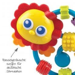 Playgro Rassel / Beißring Curly Critter - Löwe -Günstiges Babyspielzeug Geschäft playgro rassel beissring curly critter lowe 4023700991001 d4