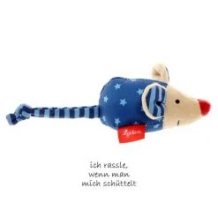 Sigikid Greifling mit Rassel Maus 8 cm - Blau -Günstiges Babyspielzeug Geschäft sigikid greifling mit rassel maus 8 cm blau 49137 d2